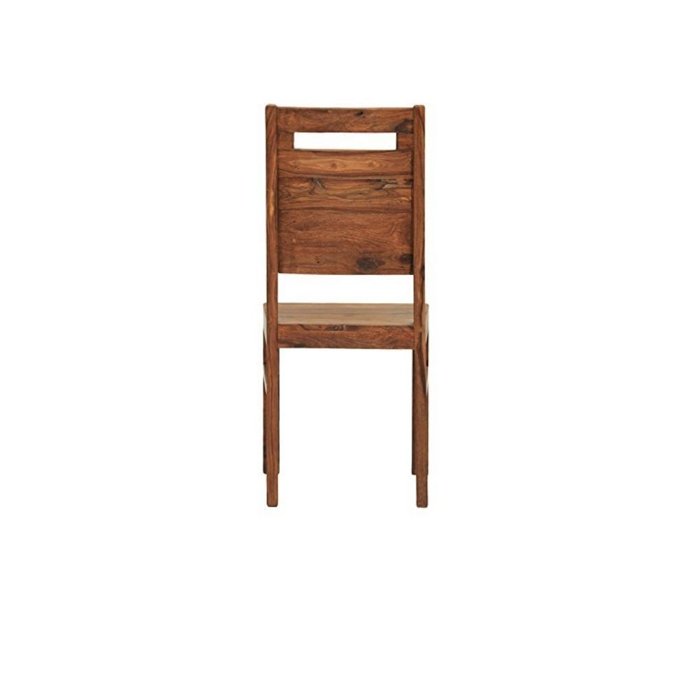 Aaram By Zebrs Modern Furniture Sheesham Wood Dining Chairs,2 Wooden Dinning Chairs, & Study Chairs for Living Room and Dinner Hall (Natural Teak)