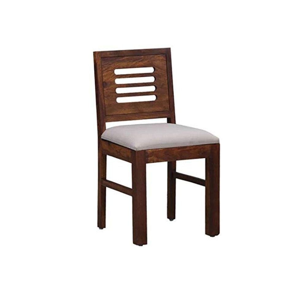 Aaram By Zebrs Modern Furniture Sheesham Wood Dining Table 2 Seater | Wooden Dining Room Furniture | 2 Chairs with Cushion | for Living Room Home Hall  (Natural Teak)