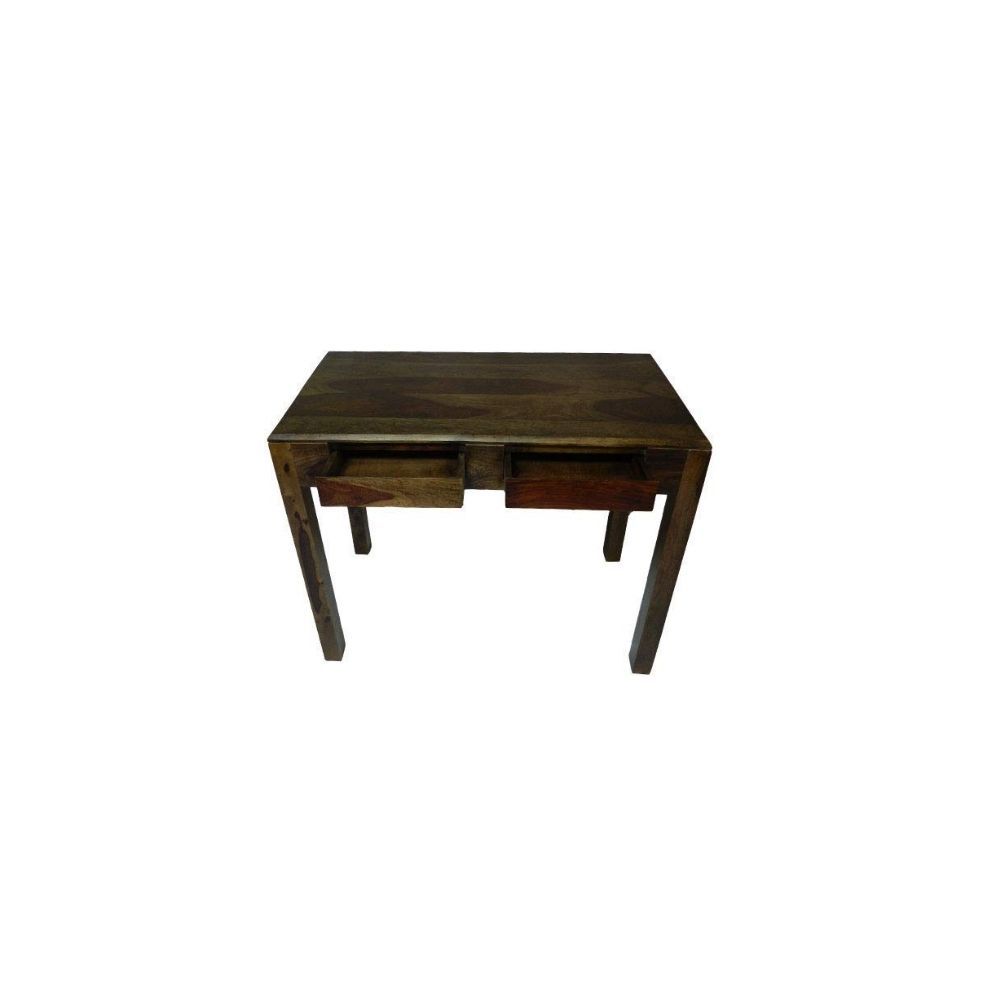 Aaram By Zebrs Modern Furniture Sheesham Wood Study Table with 2 Drawers for Home Writing Office Desk Computer Table Laptop Desk (Walnut)