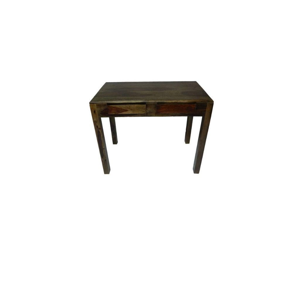 Aaram By Zebrs Modern Furniture Sheesham Wood Study Table with 2 Drawers for Home Writing Office Desk Computer Table Laptop Desk (Walnut)