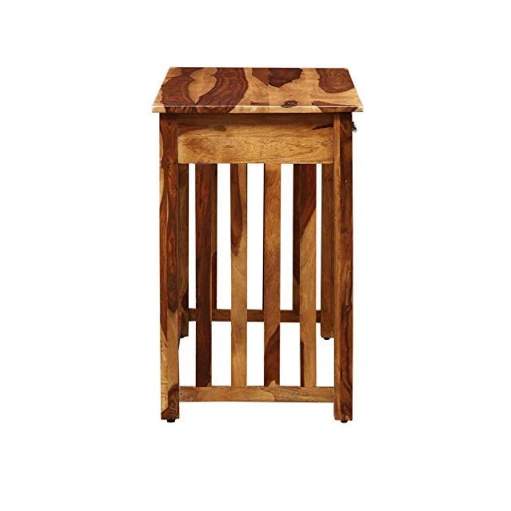 Aaram By Zebrs Modern Furniture Sheesham Wood Study Table with 2 Drawers Storage for Home Writing Office Desk Computer Table, Laptop Desk (Natural Finish)