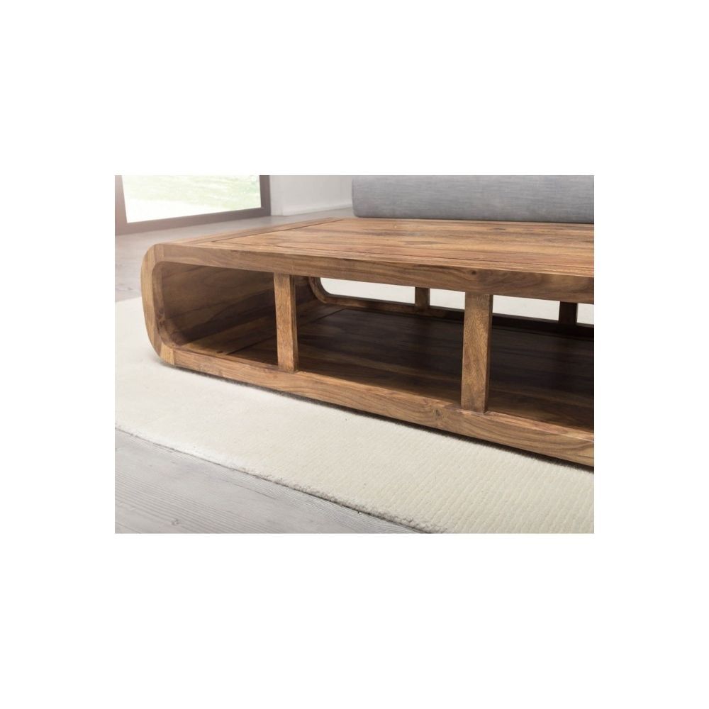 Aaram By Zebrs Modern Furniture Sheesham Wooden Center Coffee Table with Shelf Storage for Home Living Room | Wooden Coffee Table