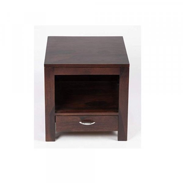Aaram By Zebrs Modern Furniture Solid Wood Bedside Table with Drawer and Shelf Storage for Bedroom, Livingroom,Hotelroom|SideEnd Table