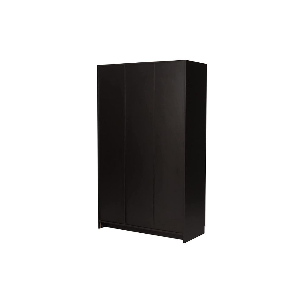 Aaram By Zebrs Ozone with Drawer Engineered Wood 3 Door Wardrobe (Finish Color - Wenge, Mirror Included)