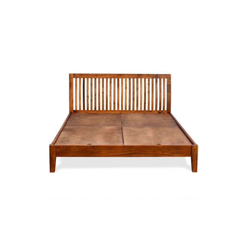 Aaram By Zebrs Queen Size Wooden Bed, Hardwood with Sturdy Construction & Easy to Assemble