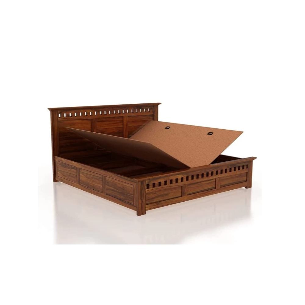 Aaram By Zebrs Sheesham Solid Wood King Bed