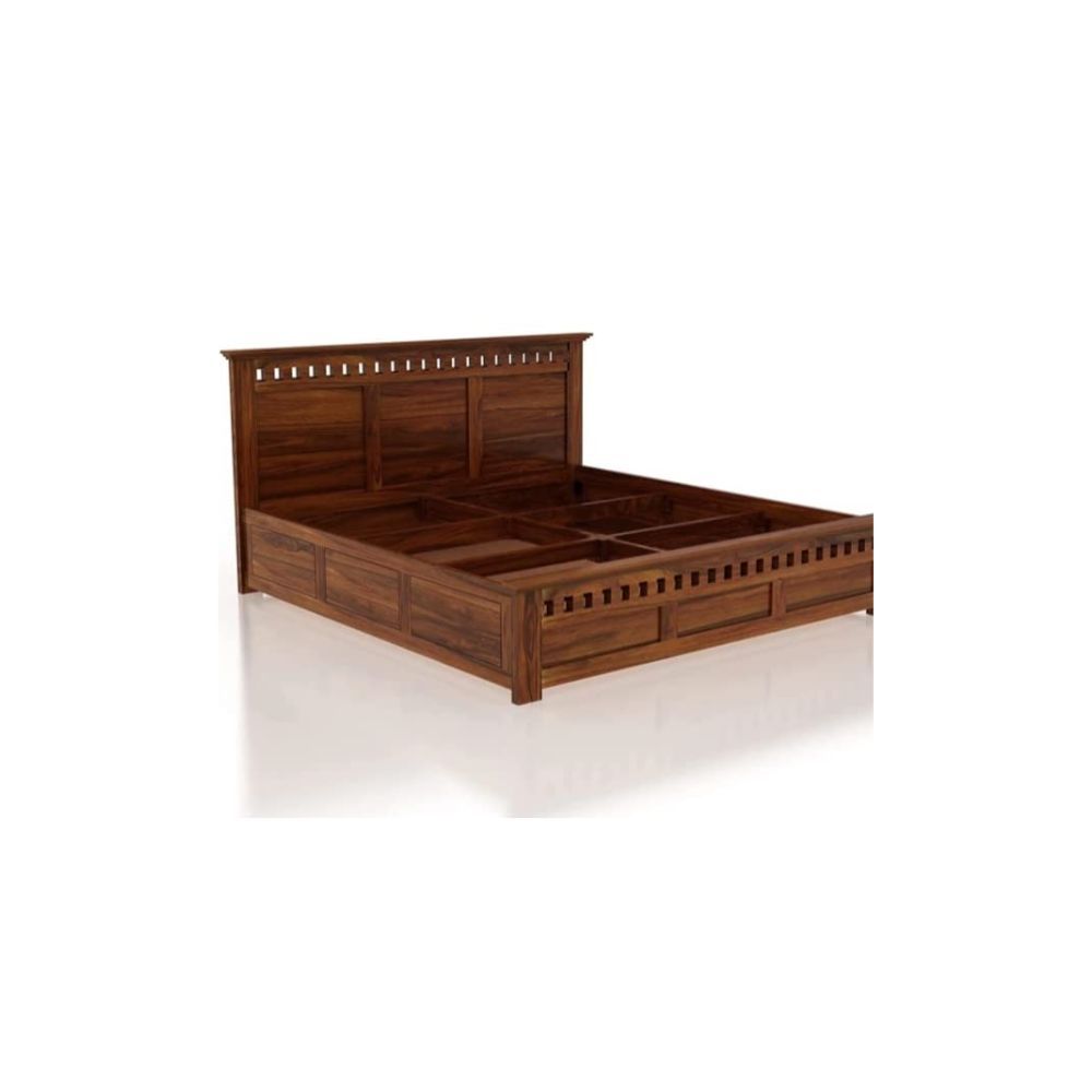 Aaram By Zebrs Sheesham Solid Wood King Bed