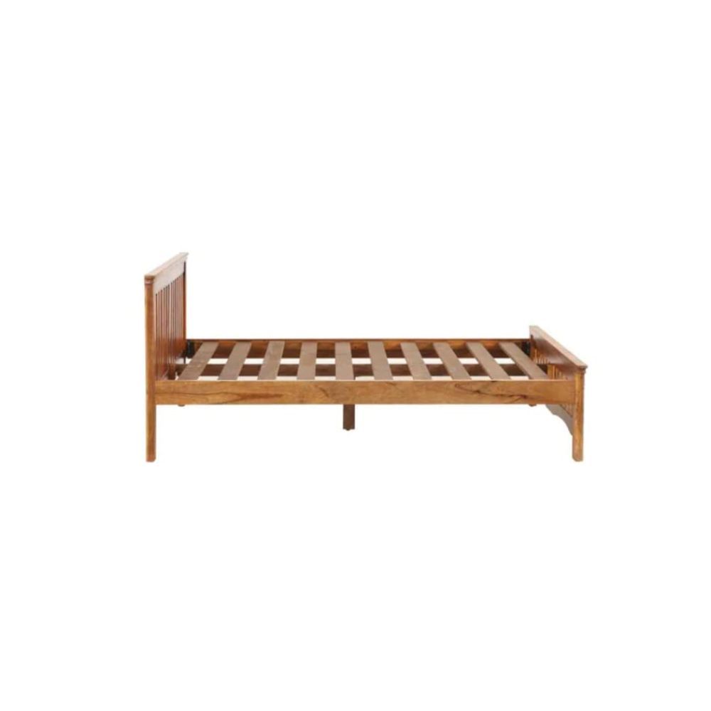 Aaram By Zebrs Sheesham Wood Queen Size Bed (Matt Finish) | Sheesham Wood Bed | Solid Wood Bed | Bed for Home | Single Bed