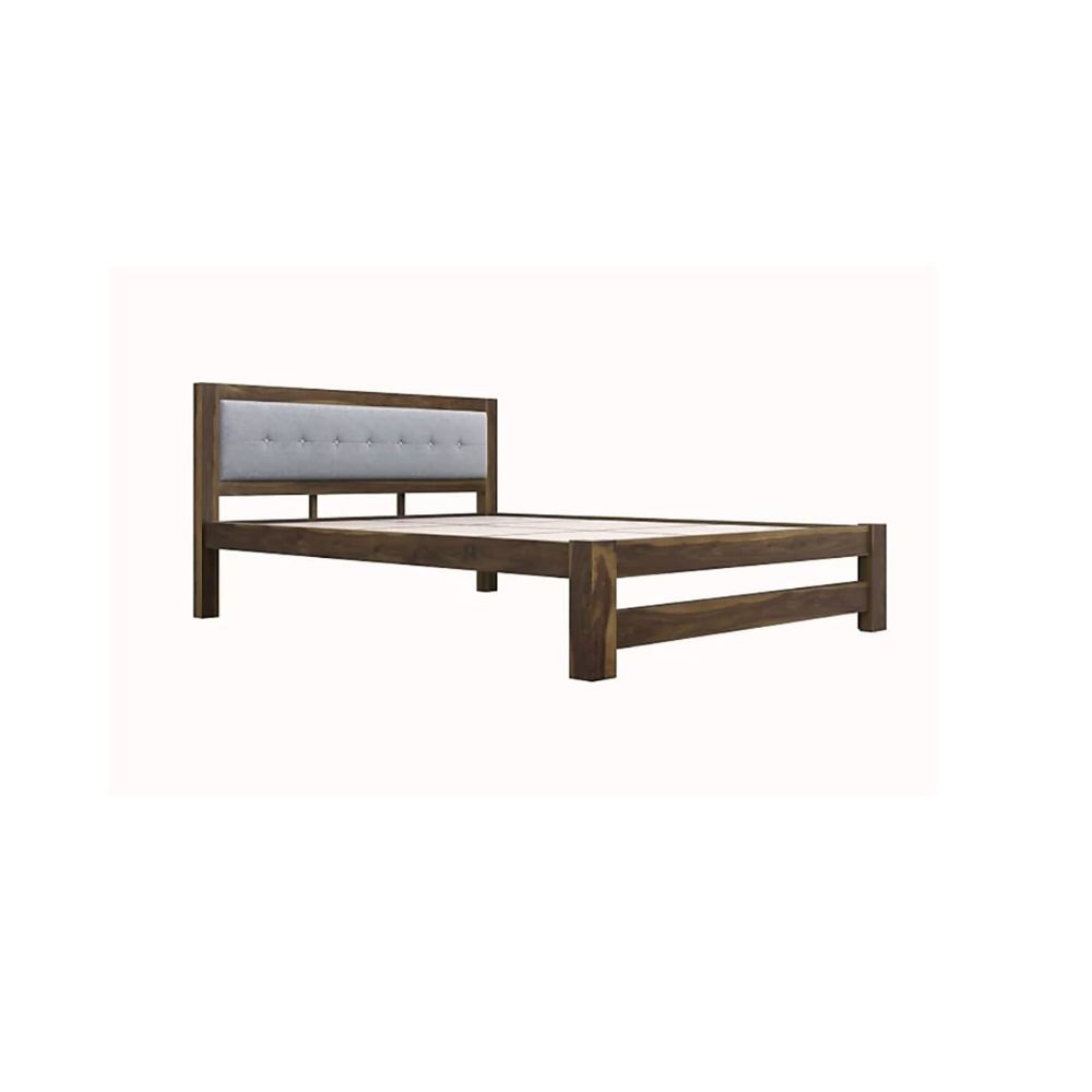 Aaram By Zebrs Sheesham Wood Solid Wood King Bed | Finish Color - Honey, Delivery Condition