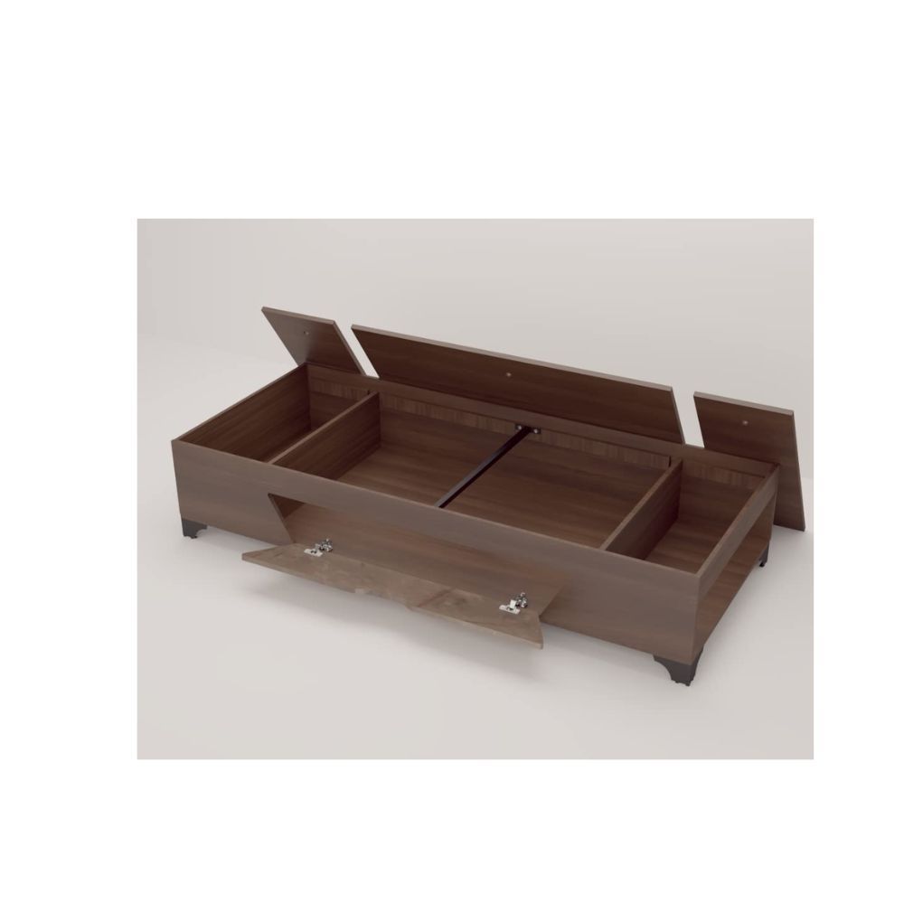 Aaram By Zebrs Single Bed with Storage - Walnut