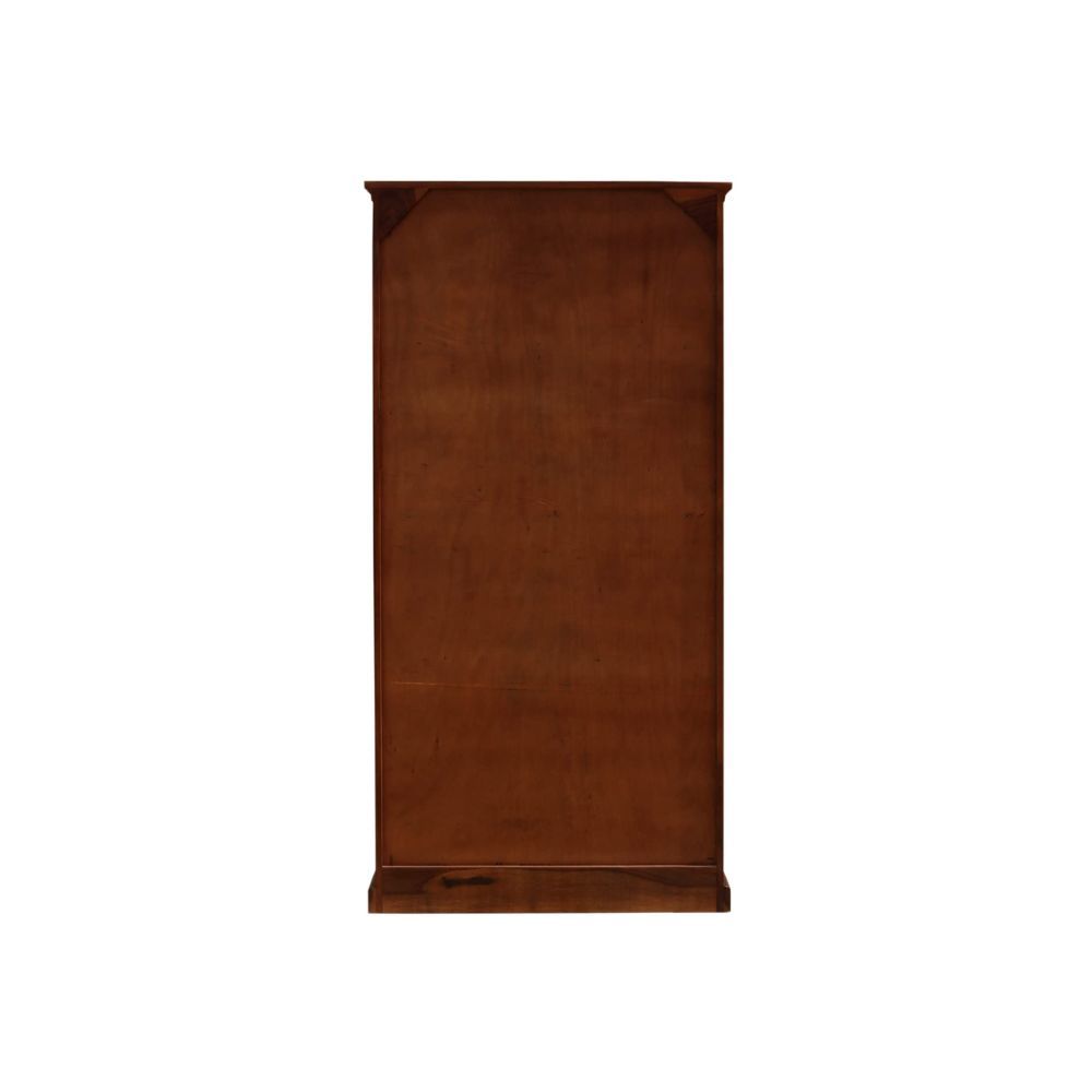 Aaram By Zebrs Solid Sheesham Wood Almirah/Wardrobe/Cabinet/Cupboard/Bookshelf with Four Doors with Niwar Design,(Natural Honey Oak)