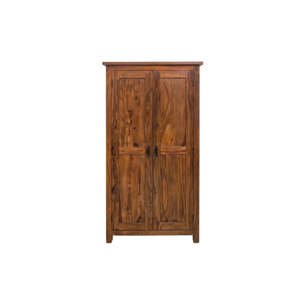 Aaram By Zebrs Solid Sheesham Wood Cupboard || Wardrobe in Premium Teak Finish (Design 2)
