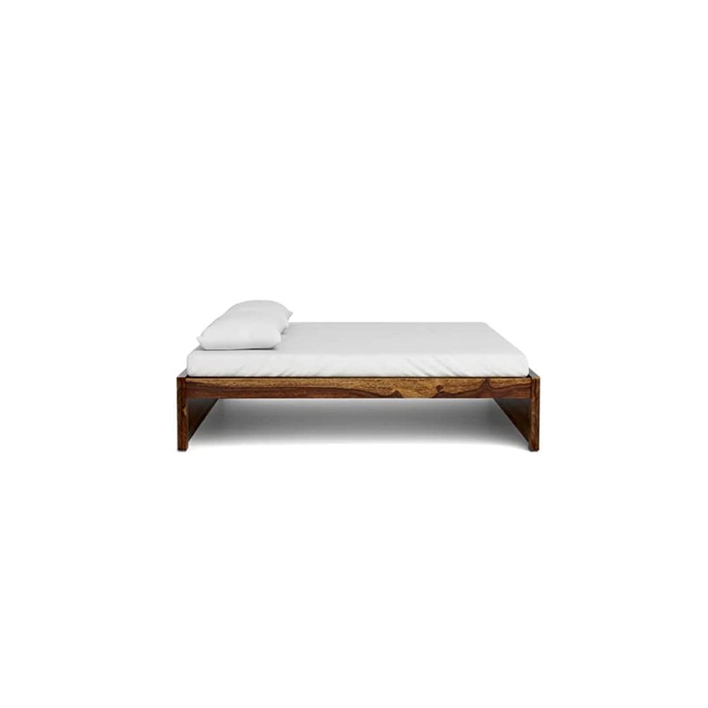 Aaram By Zebrs Solid Sheesham Wood King Size Bed (Matt Finish) | Sheesham Wood Bed | Solid Wood Bed