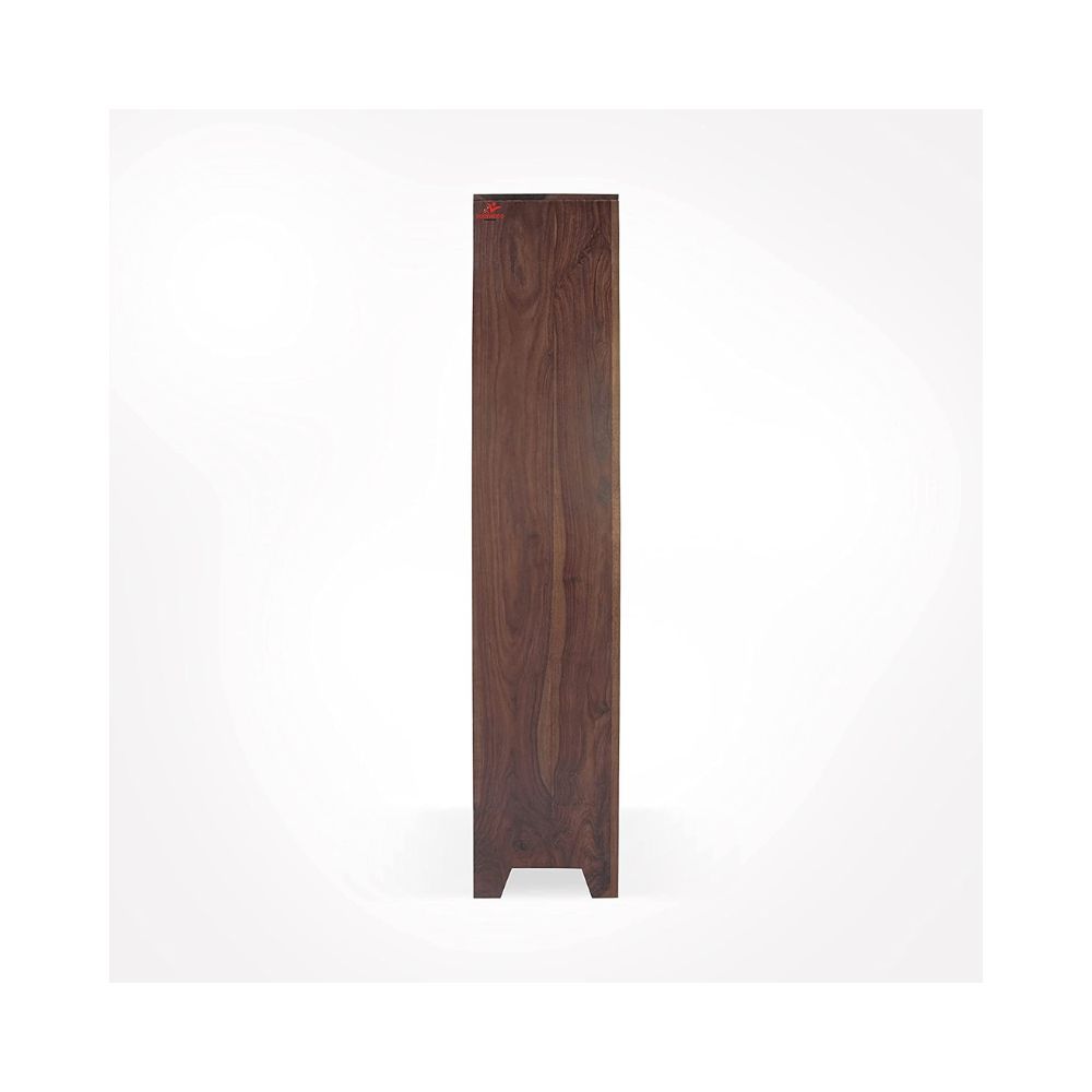 Aaram By Zebrs Solid Sheesham Wood Tail Book Shelf with 2 Door Cabinet Storage for Home Living Room Library Office Furniture Wooden Bookcase