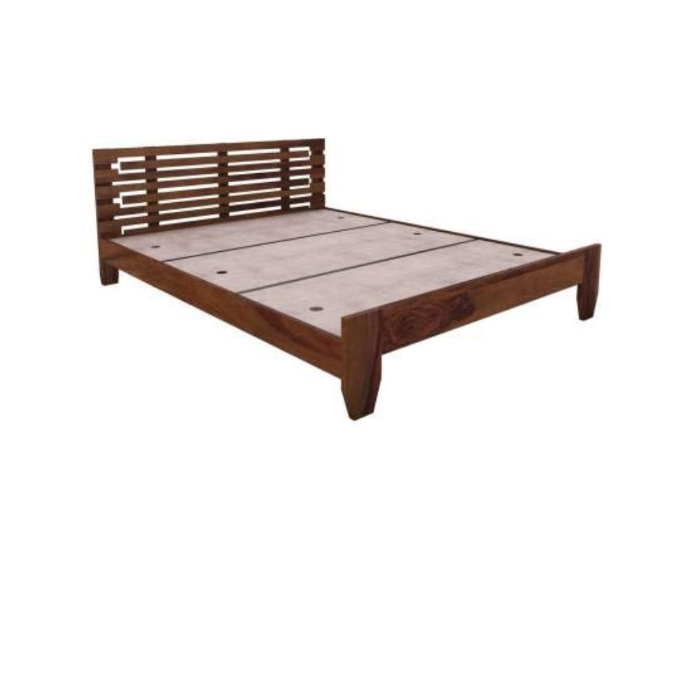 Aaram By Zebrs Solid Sheesham Wooden Queen Bed | single size bed | queen size | king size beds | home decor bedroom | king bed |bed for bedroom