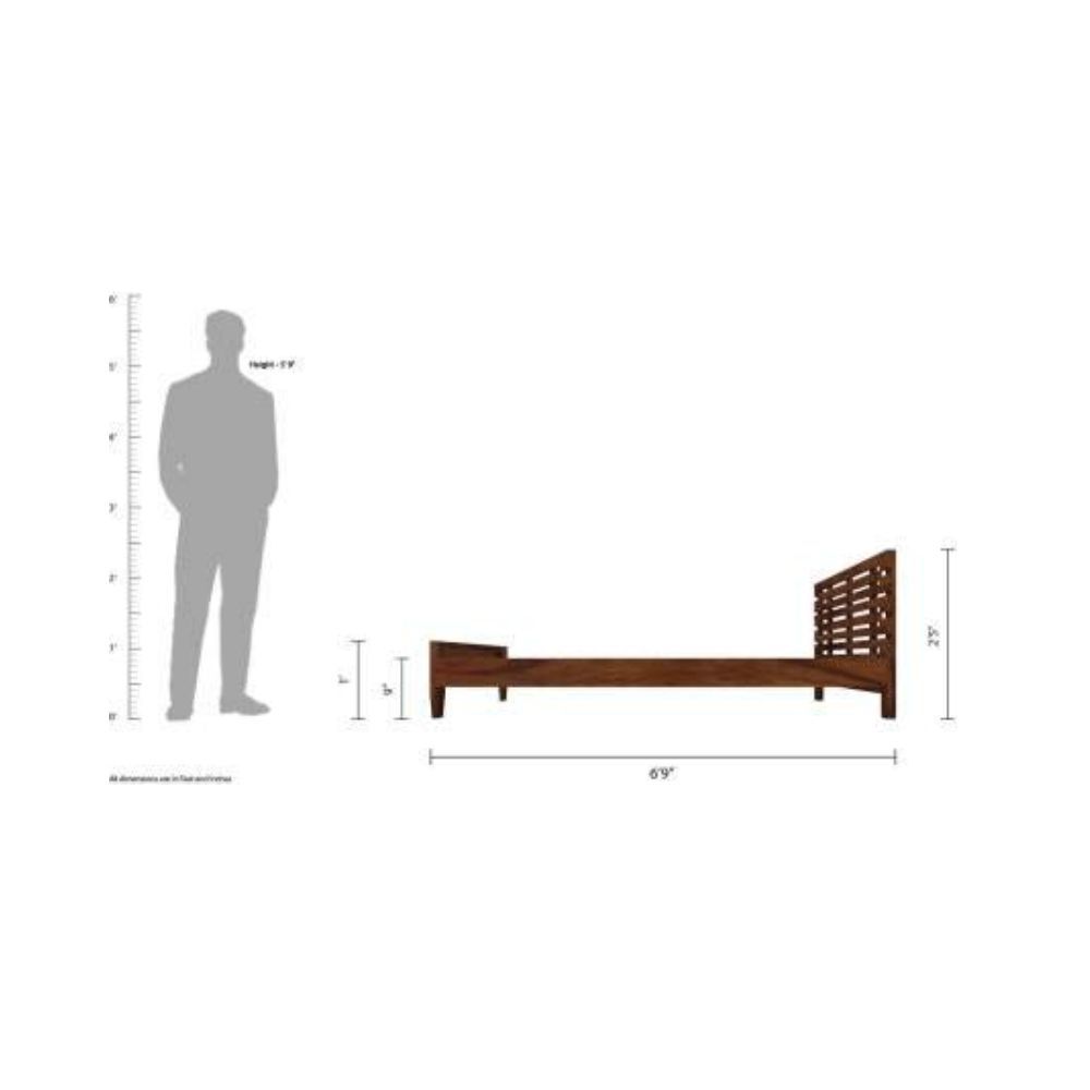 Aaram By Zebrs Solid Sheesham Wooden Queen Bed | single size bed | queen size | king size beds | home decor bedroom | king bed |bed for bedroom