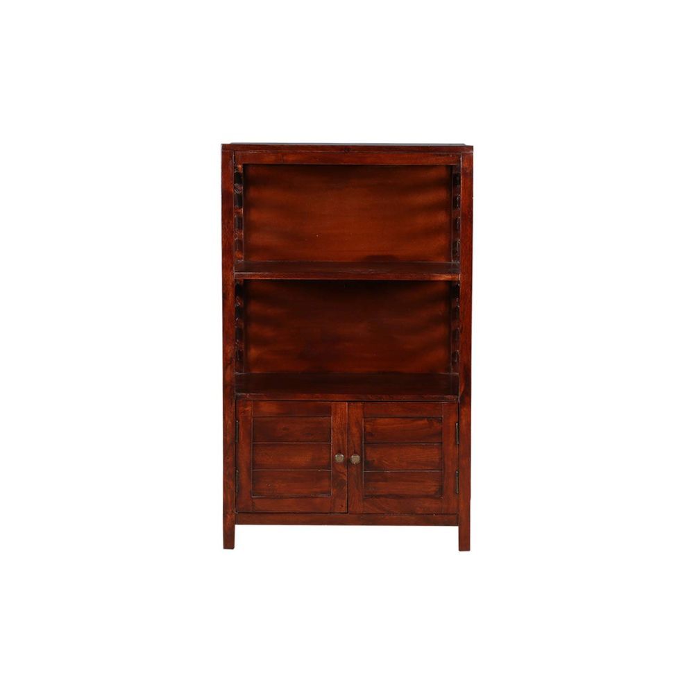 Aaram By Zebrs Solid Wood Book Shelf in Chest Nut Colour