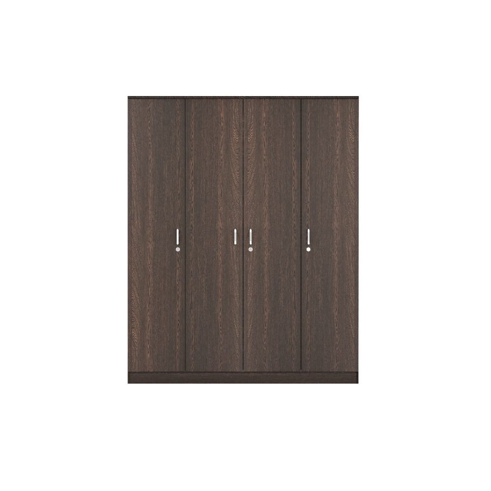 Aaram By Zebrs Wood 4 Doors Wardrobe (Wenge)