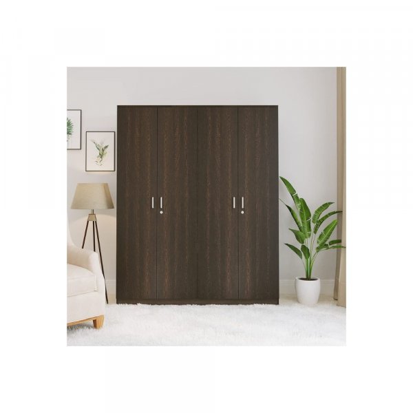 Aaram By Zebrs Wood 4 Doors Wardrobe (Wenge)