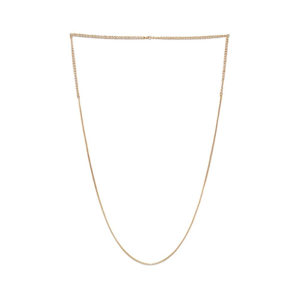ACCESSHER Gold Color Copper Material Snake Chain Gold Kamarband