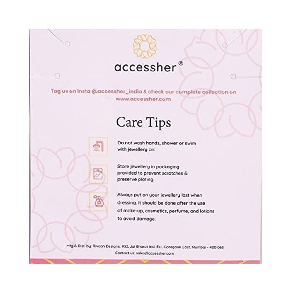 AccessHer Gold-Toned & Ruby Artificial Stone Studded Matte Sustainable Kamarbandh for Women & Girls