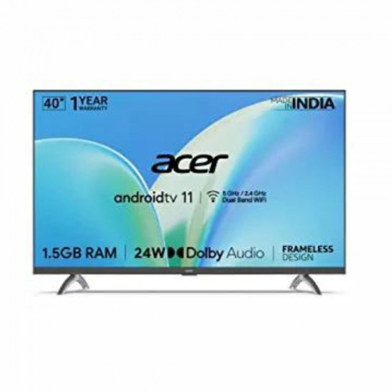 Acer 100 cm 40 inches P Series Full HD Android Smart LED TV AR40AR2841FDFL Black