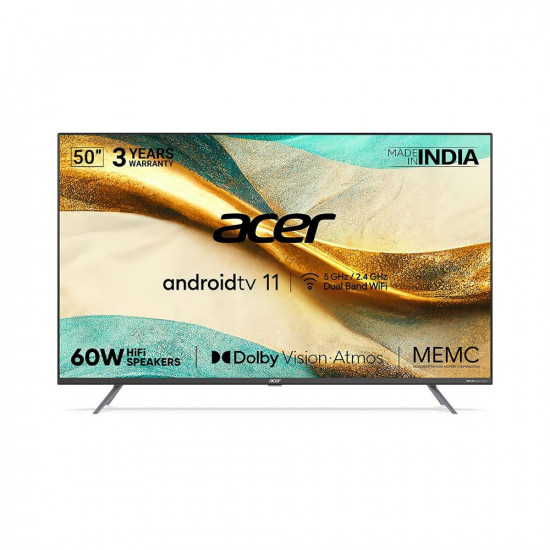Acer 126 cm 50 inches H Series 4K Ultra HD Android Smart LED TV AR50AR2851UDPRO Black