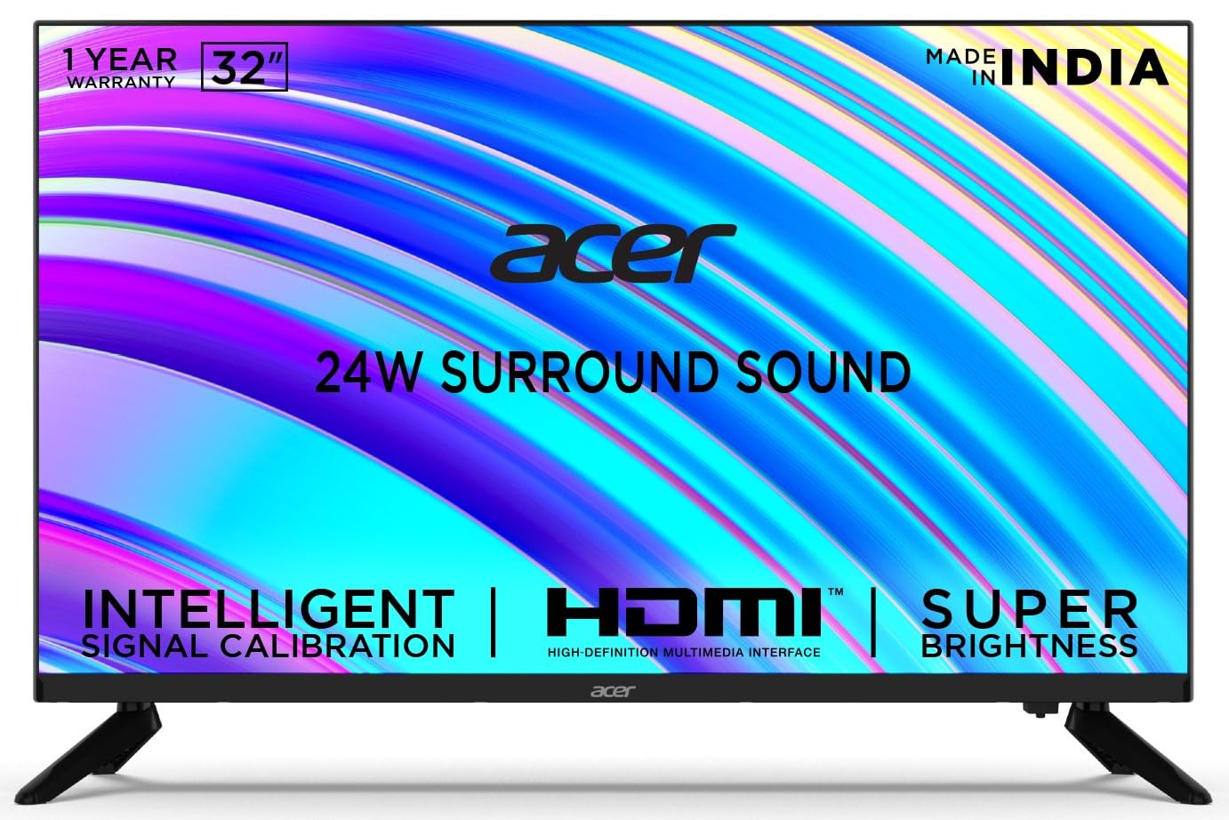 Acer 80 cm32 inches Advanced N Series Standard LED TV AR32NSV53HDFL Black