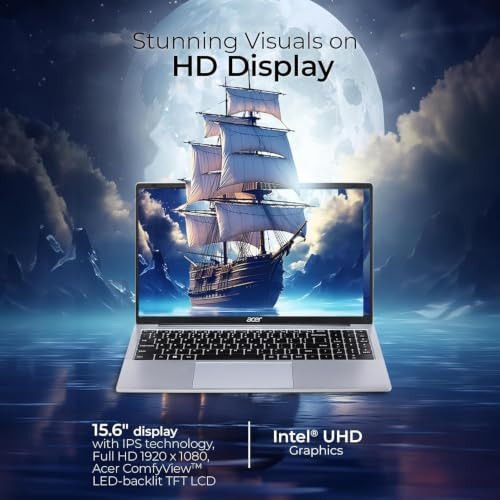 Acer Aspire 3 Intel Core i5-1334U Processor 8GB RAM512GB SSD 3962 cm156 FHD LED-Backlit IPS Display Win11Home Pure Silver 17Kg A325-53 Thin Light Laptop - Image 4