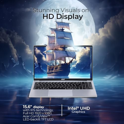 Acer Aspire 3 Intel Core i5-1334U ProcessorOffice 2024  M365 Basic 8GB DDR4 RAM512GB SSD with 3962 cm 156 FHD LED-Backlit IPS DisplayWin 11HomeA325-53 Pure Silver 17KG - Image 4