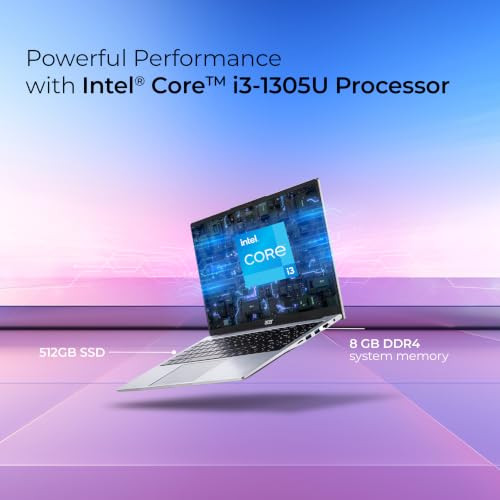 Acer Aspire 3Intel Core i3-1315U 16GB DDR4 RAM512GB SSD 3962 cm 156 FHD IPS Display Win 11Home Silver 17 Kg A325-53 BL Keyboard Thin Light Laptop - Image 3