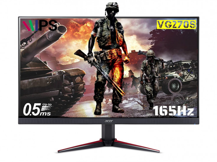 Acer Nitro Vg270 S 27 Inch (68.58 Cm) LCD 1920 x 1080 Pixels Monitor with LED Backlight Full Hd IPS Gaming I 0.5 Ms Response Time I 165Hz Refresh Rate I HDR 10