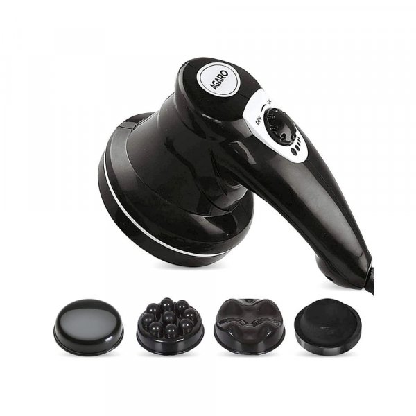 AGARO Atom Electric Handheld Full Body Massager with 3 Massage Heads