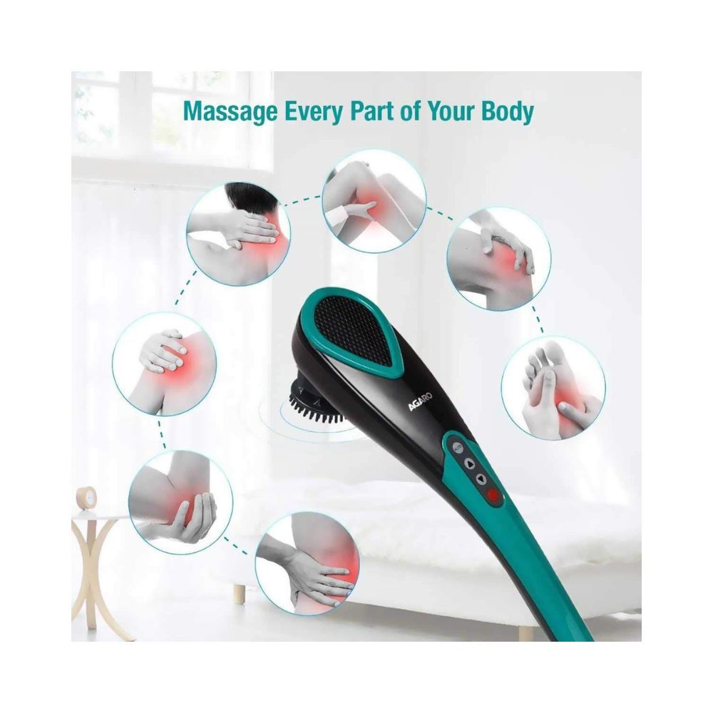 AGARO Comfort Electric Handheld Full Body Hammer Massager with 5 Massage Heads