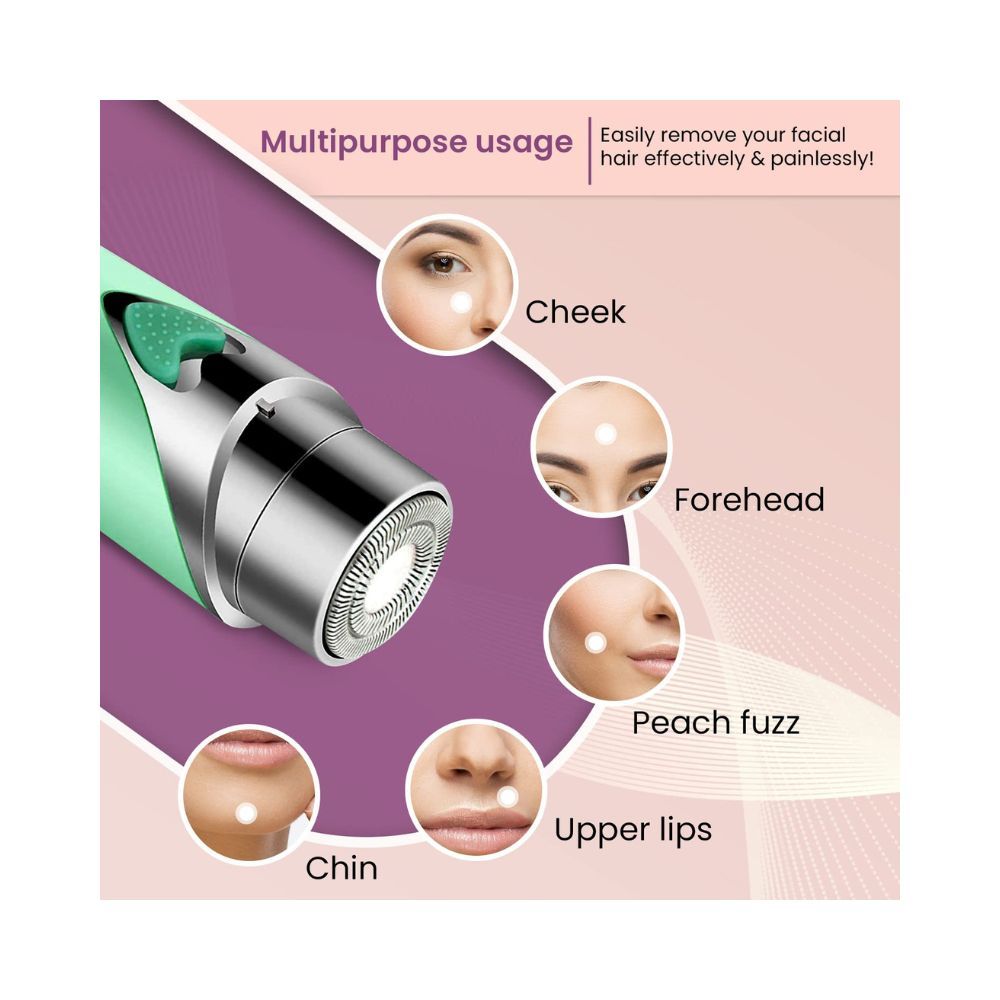 Agaro Facial Hair Remover MHR100 for Women, Flawless Electric Painless Hair Remover with 3D Floating Head