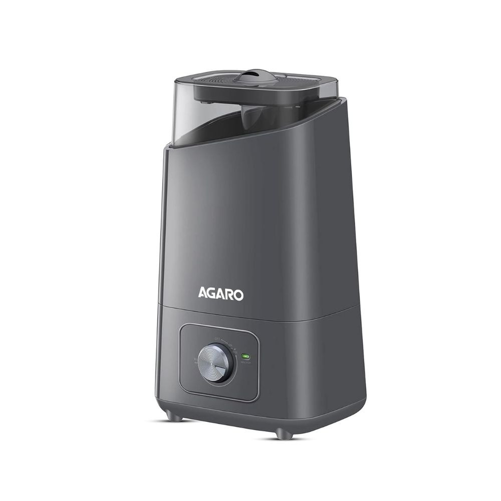 AGARO Glory Cool Mist Ultrasonic Humidifier, 4.5Litres, Grey & AGARO Regal 800 Watts Handheld Vacuum Cleaner, Small/Mini Size (Black)