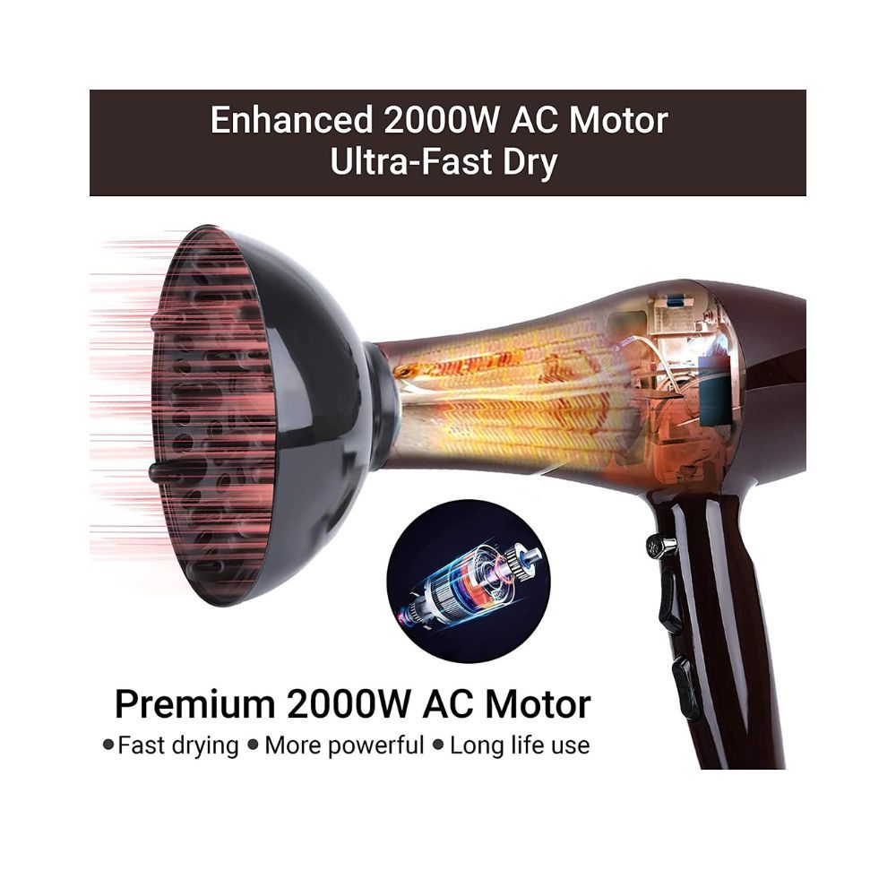 AGARO HD-1120 2000 Watts Professional Hair Dryer with AC Motor