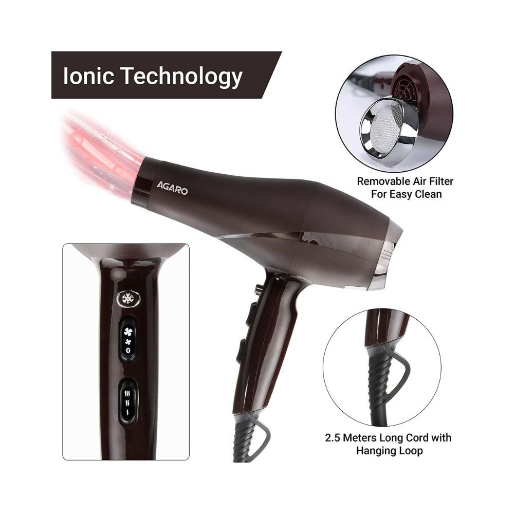 AGARO HD-1120 2000 Watts Professional Hair Dryer with AC Motor