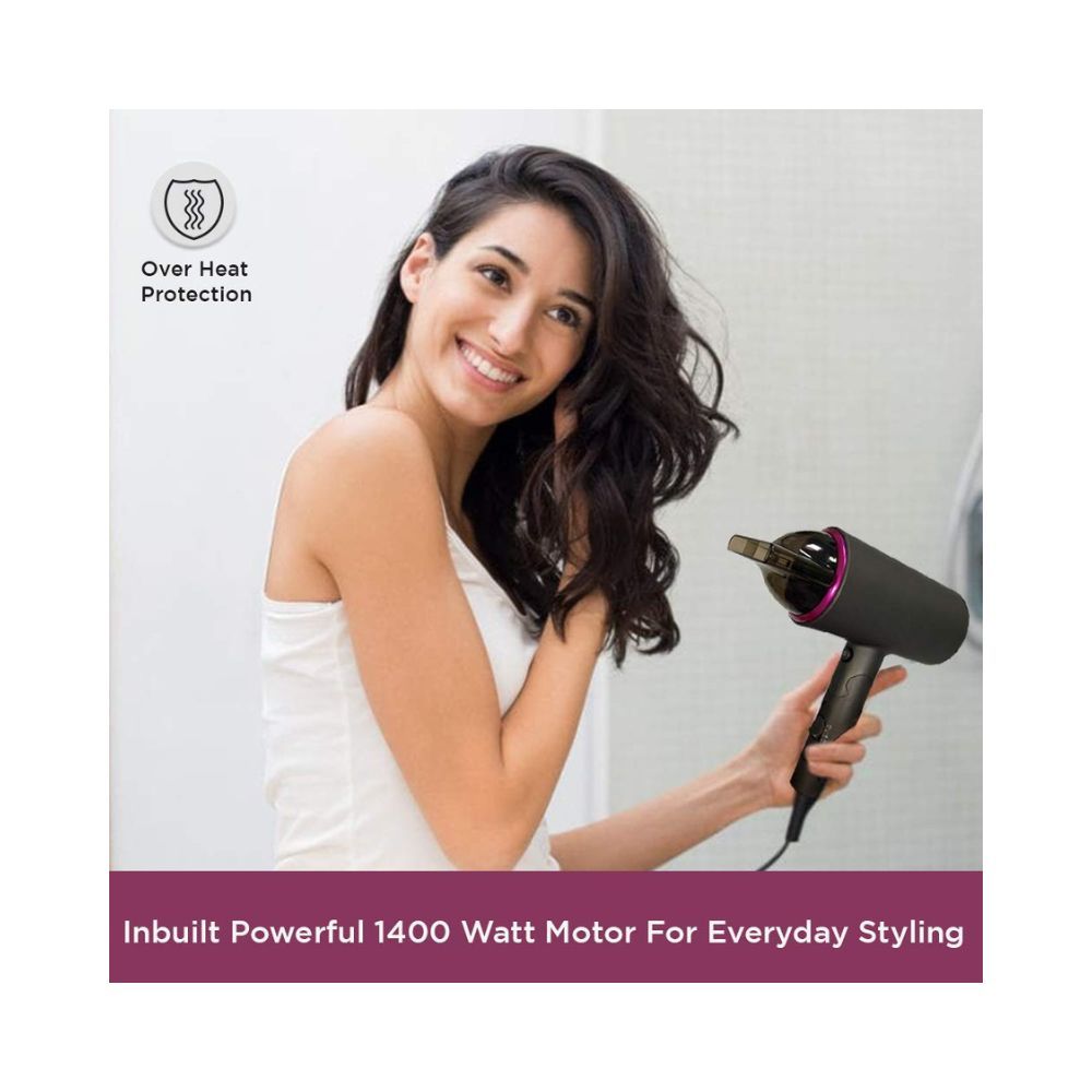 AGARO HD-1214 Premium Hair Dryer with 1400 Watts Motor, 3 Temperature Settings & Cool Shot AGARO HD-1214 Premium Hair Dryer with 1400 Watts Motor, 3 Temperature Settings & Cool Shot