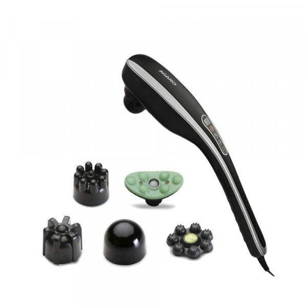 AGARO MARVEL Electric Handheld Full Body Hammer Massager with 5 Massage Heads