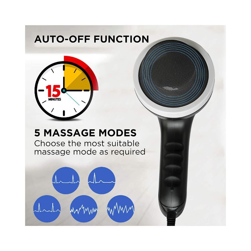 AGARO MARVEL Electric Handheld Full Body Massager with 8 Massage Heads
