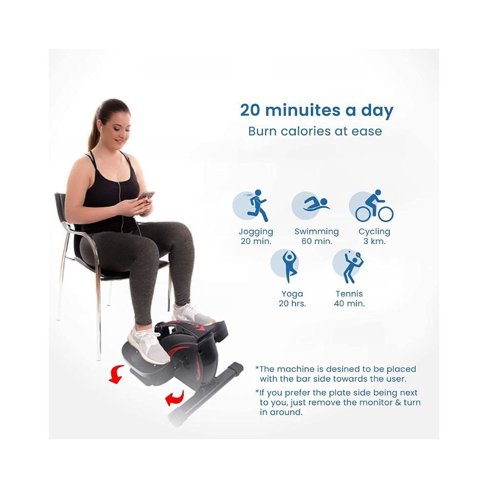 Agaro Royal Under Desk Elliptical Exercise Machine Mini Exercise Bike Cycle for Home Office Workout Exercise