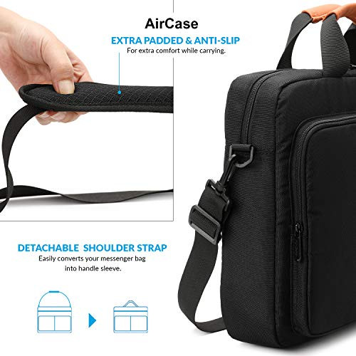 AirCase Laptop Messenger Bag with Anti-Shock & Waterproof Compartments Fits  Upto 15.6 Inch (Balck) at Rs 1799/piece | Messenger Laptop Bag in Mumbai |  ID: 21283408388