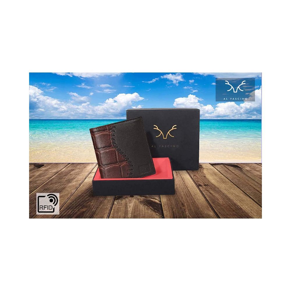 AL FASCINO Wallet for Men Stylish Purse for Men RFID Protected Purse for Men