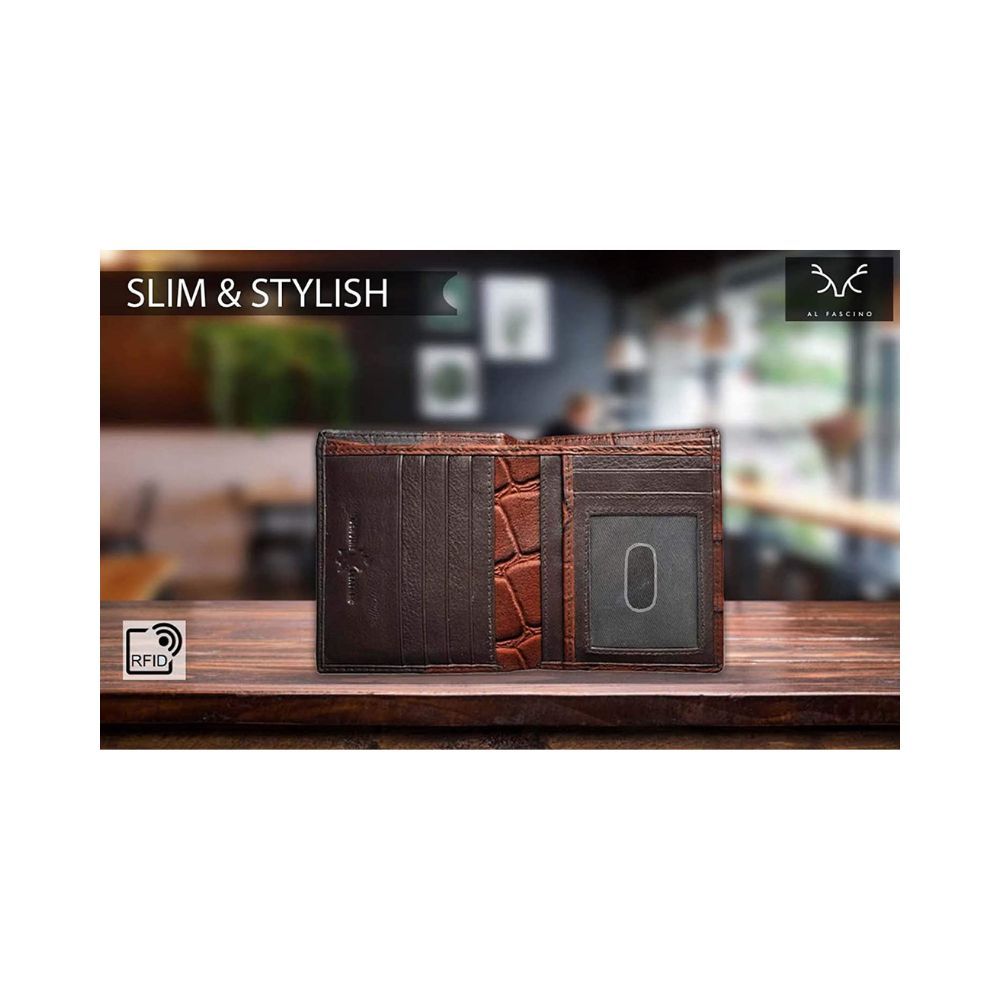 AL FASCINO Wallet for Men Stylish Purse for Men RFID Protected Purse for Men