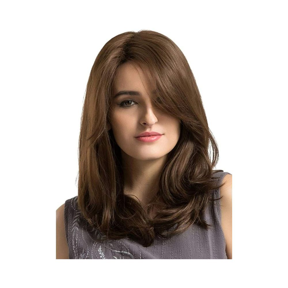 Alizz dark brown full wig Hair extension natural long hair wig stylish wig artificial claw hair wig for girls