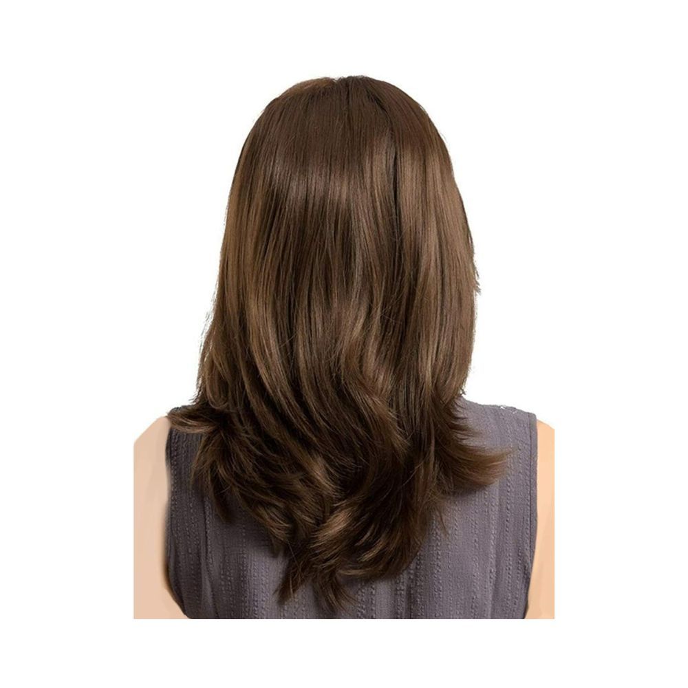 Alizz dark brown full wig Hair extension natural long hair wig stylish wig artificial claw hair wig for girls