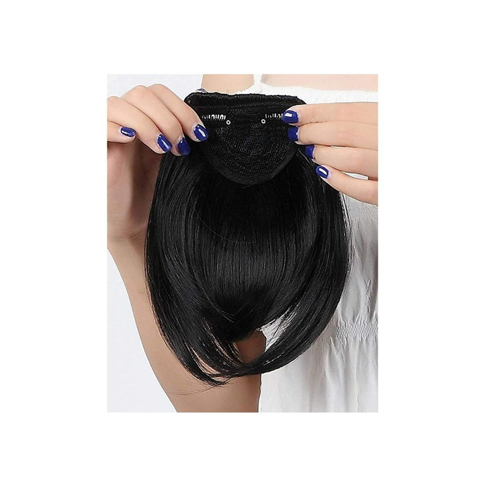 Alizz natural black fringe wig front hair extension flick hair natural looks black hair