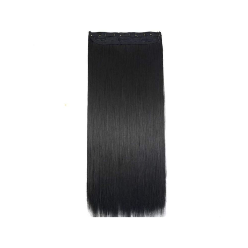 Alizz straight black 24inch hair extensions for women girls ladies natural real hair black
