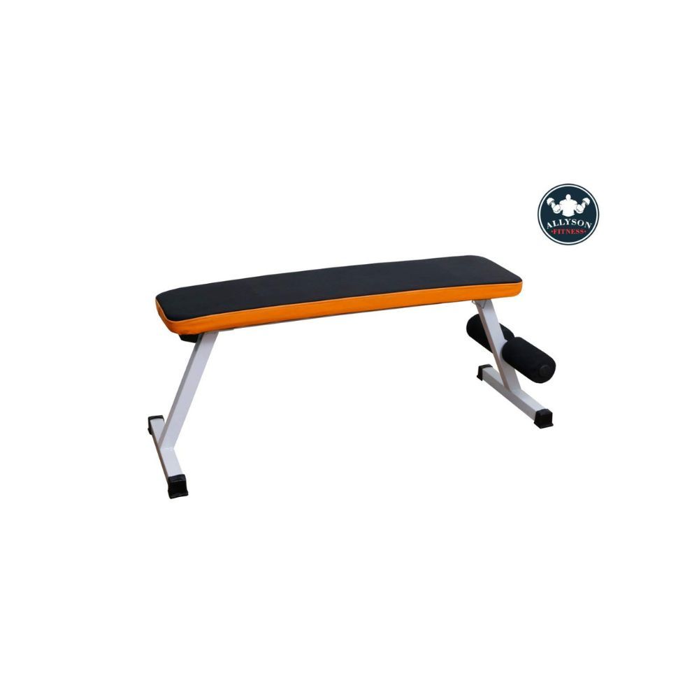 Allyson Fitness Foldable Flat Bench- Up to 500 kg Capacity Tested for Strength Training Multipurpose Fitness Exercise Gym Workout